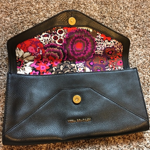 NWT Vera Bradley Black Quilted Crossbody/Clutch - Picture 4 of 5